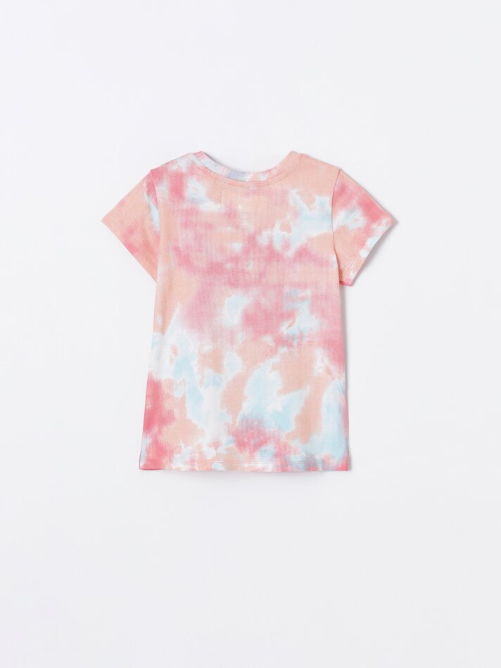 Conjunto de camiseta e shorts da Pequena Sereia ©DS - Laranja