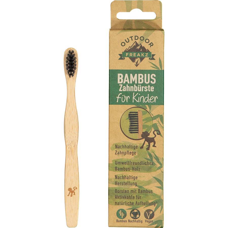 Outdoor Freakz Zahnbürste Bambus Wave 4er-Pack