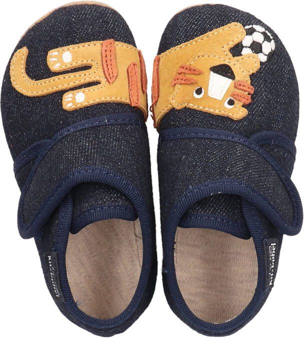 Kitzbuhel Tijger Pantoffel Blauw Heren
