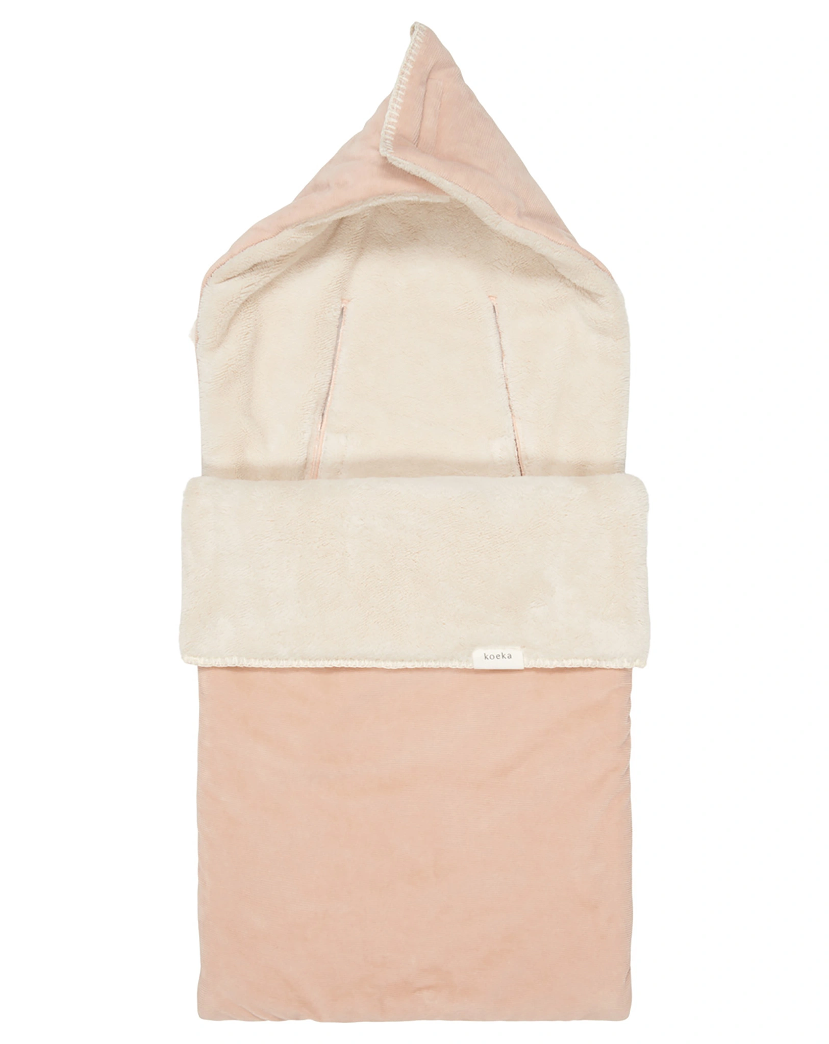 Plüsch-Fußsack ODDI in rosa salt