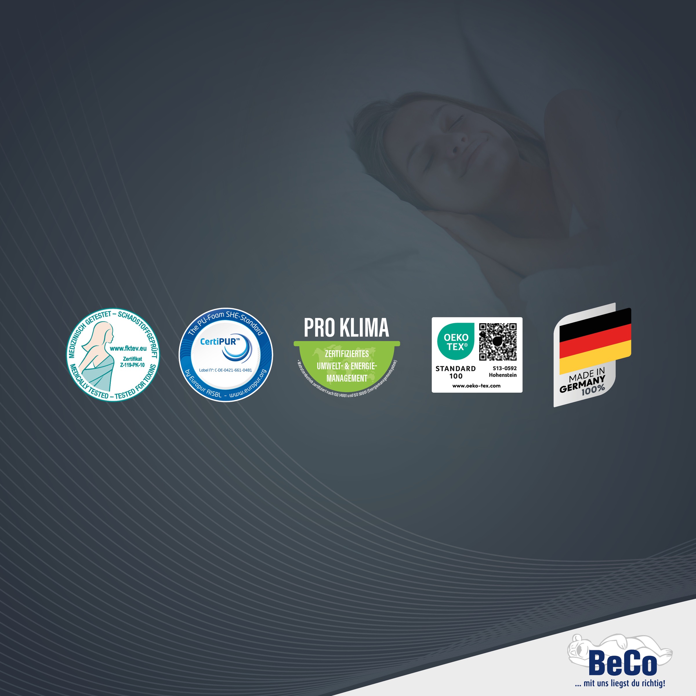 Beco Komfortschaummatratze »Medibett« 15 cm hoch Raumgewicht: 28 kg/m³ 1 Stk. tlg. Matratze in vielen Grössen erhältlich! In 90x200 und 140x200 cm