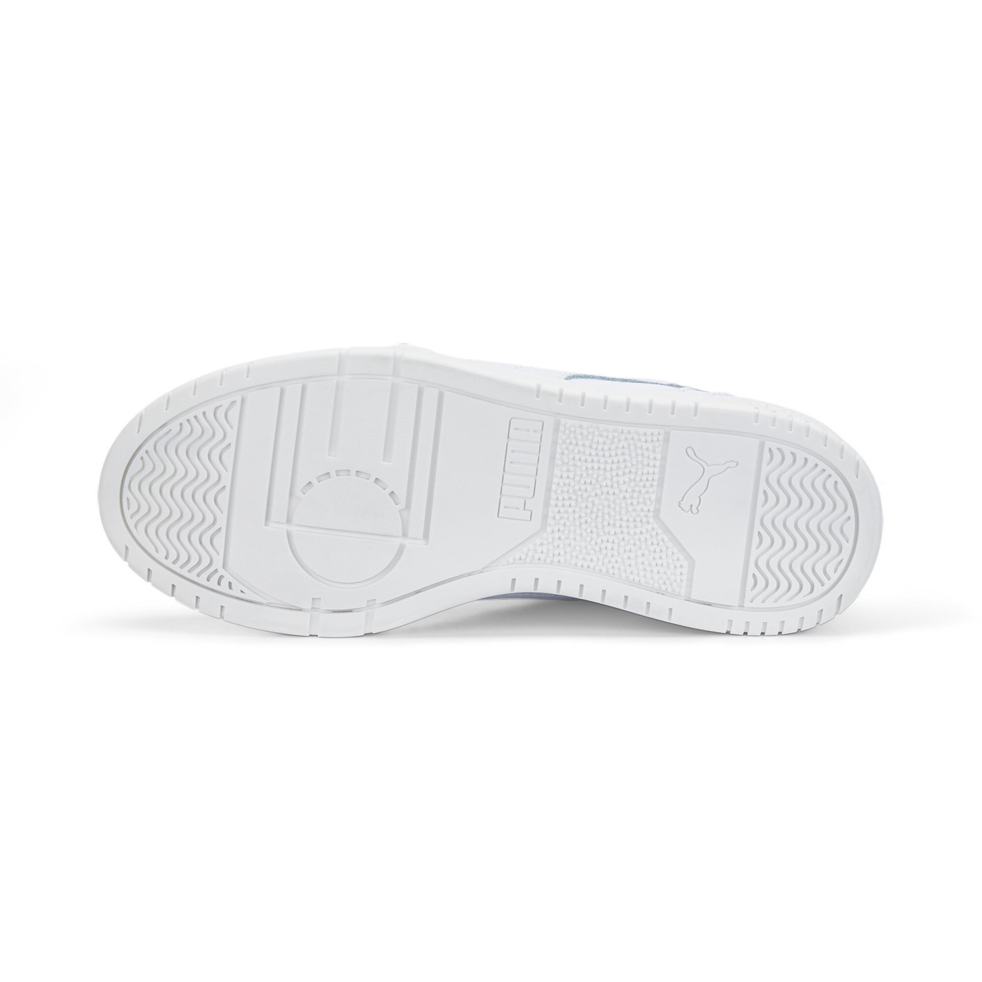PUMA Rebound Game Low Sneakers Kids Wit Goud