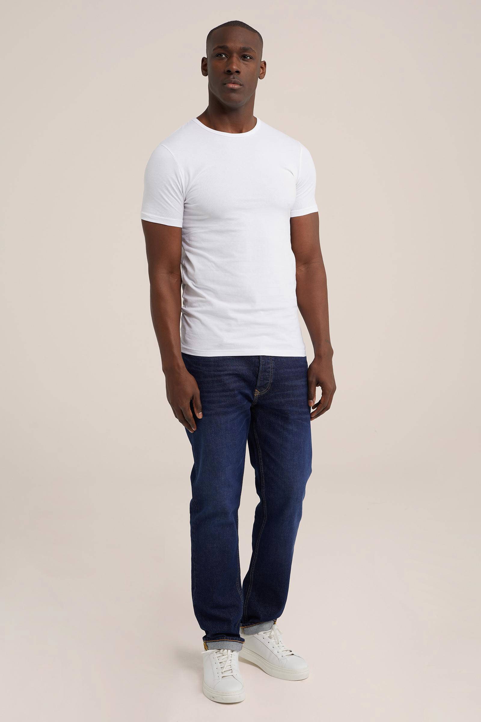 WE Fashion T-shirt wit (set van 4)