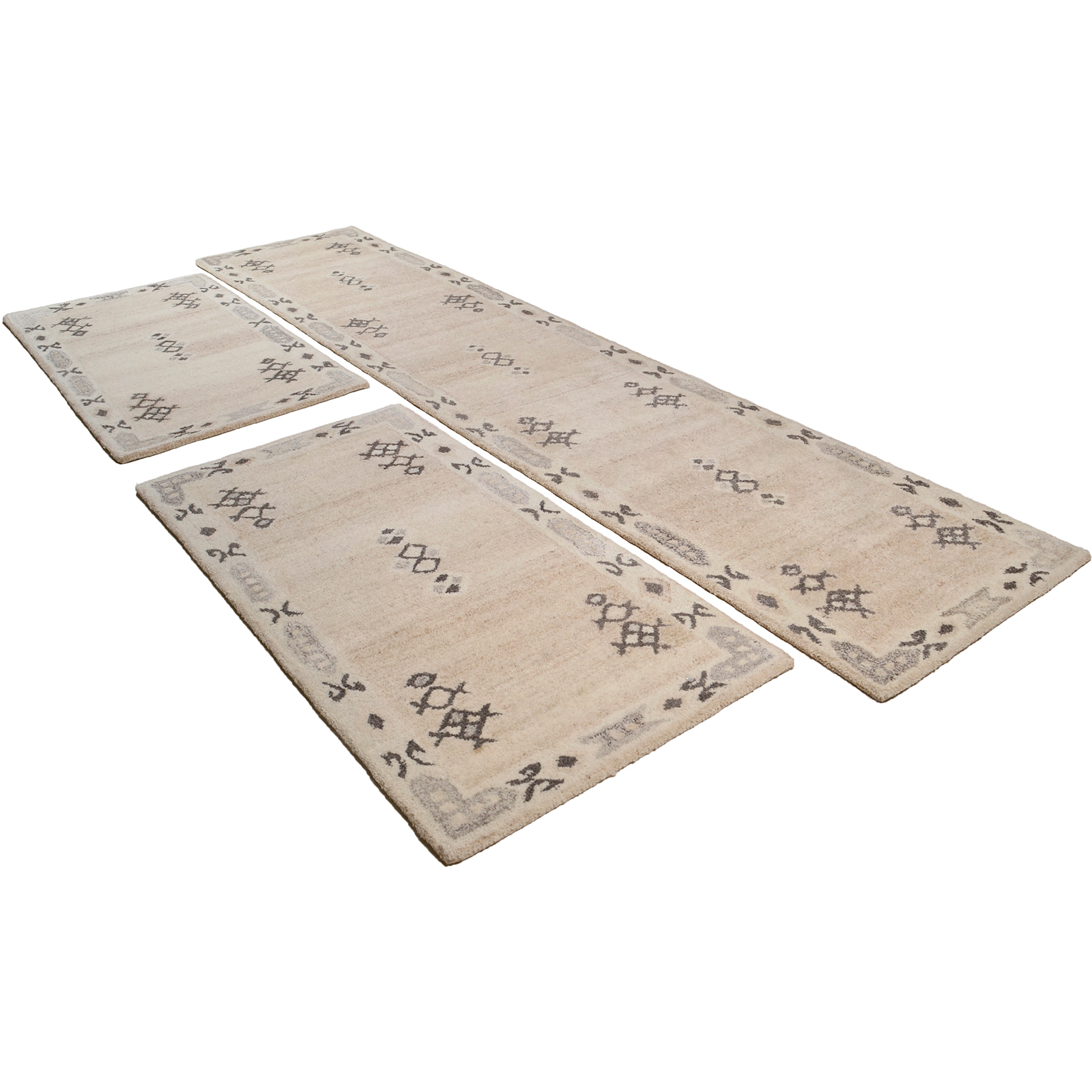 Teppich ROYAL BERBER - beige gemustert - 60x90 cm