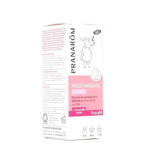 Huile de massage sommeil Bio PranaBB