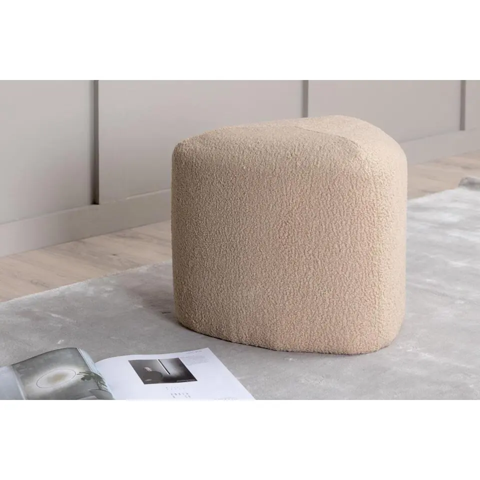 Svea - Troy poef - teddy - beige