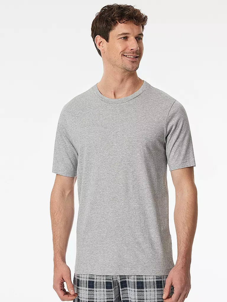 SCHIESSER Pyjama Shirt  grau