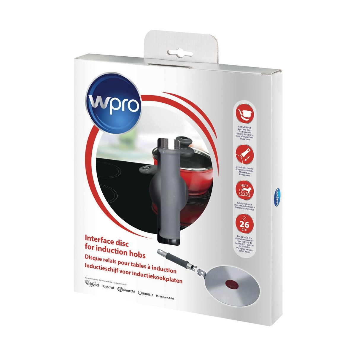 Wpro induksjonsadapter IDI106 (26 cm)