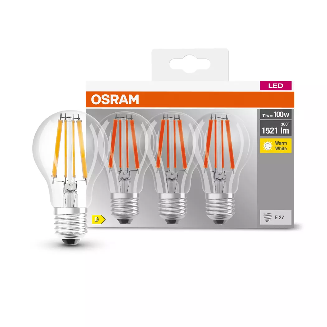 LED-Birne E27/11 Watt/Energie D