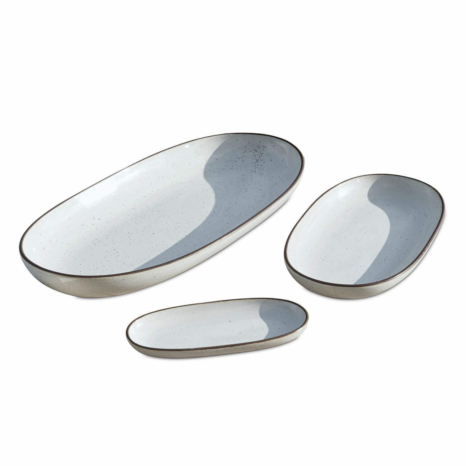 Servierplatte 3er Set Biarré weiß