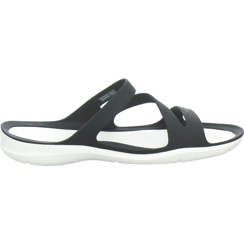 Crocs Pantoletten Damen Swiftwater Sandal W Schwarz