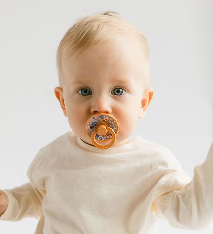 BIBS X Liberty Colour Sutter - 2-pak - Str. 1 - Rund - Pumpkin M