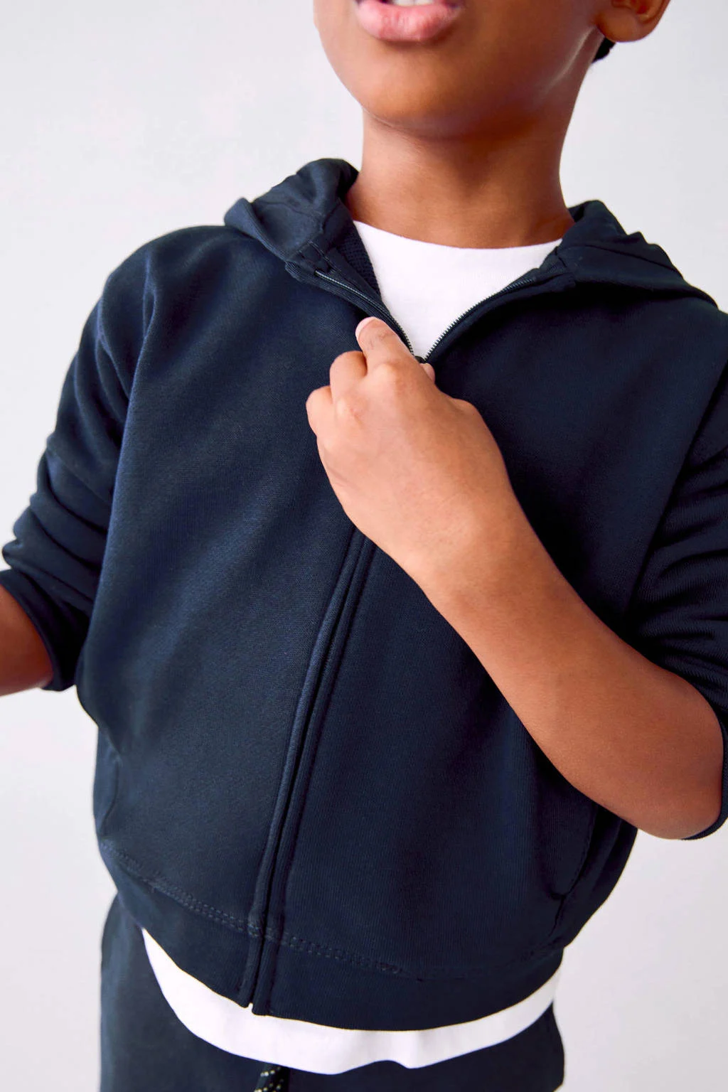 Mango Kids sweatvest donkerblauw