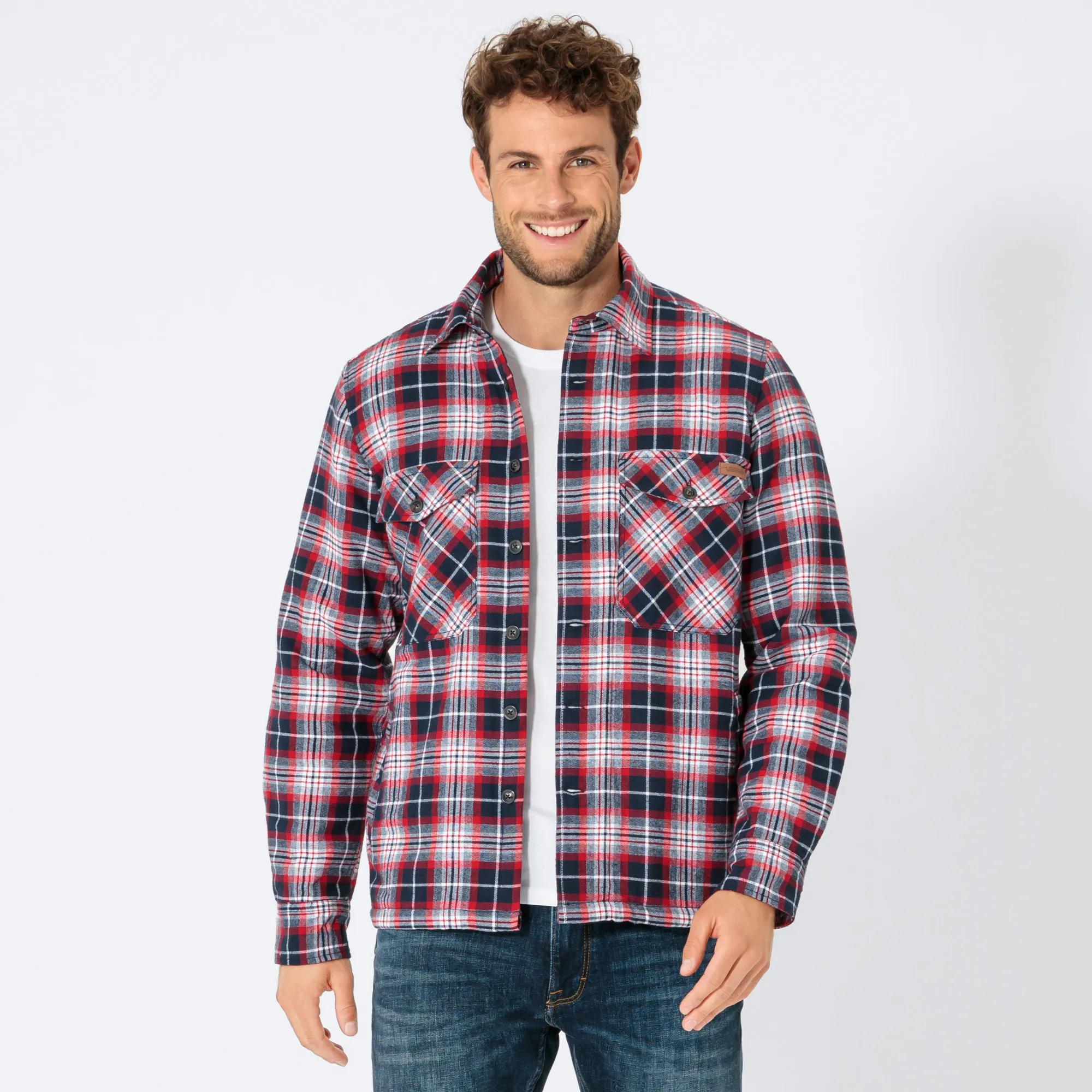 Herren-Flanell-Hemd mit 2 Brusttaschen