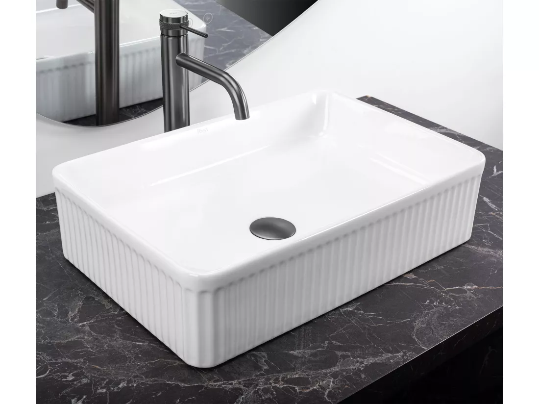 Vasque À Poser Rea Fiorella White