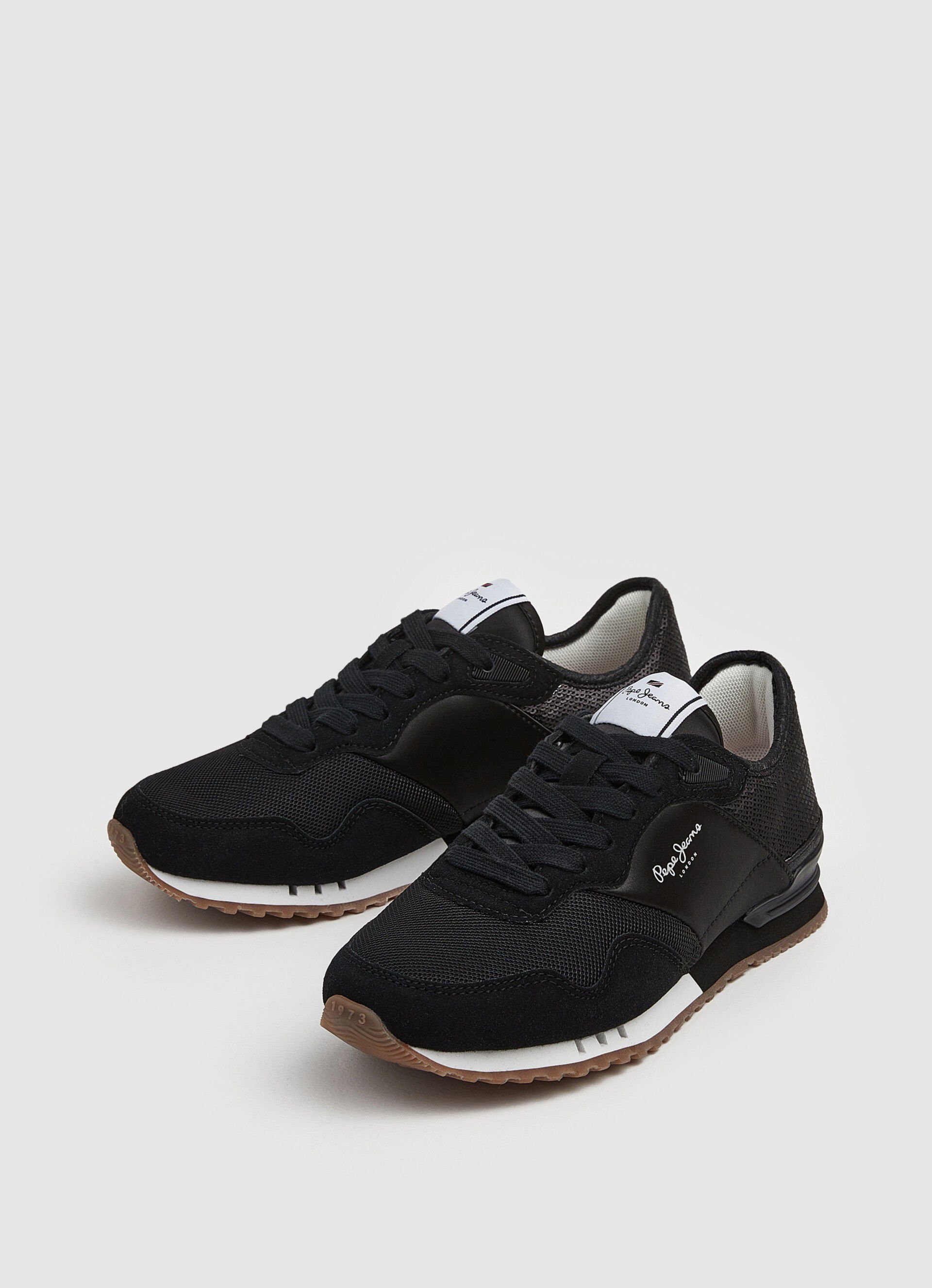 Tênis de corrida London Sequins - preto