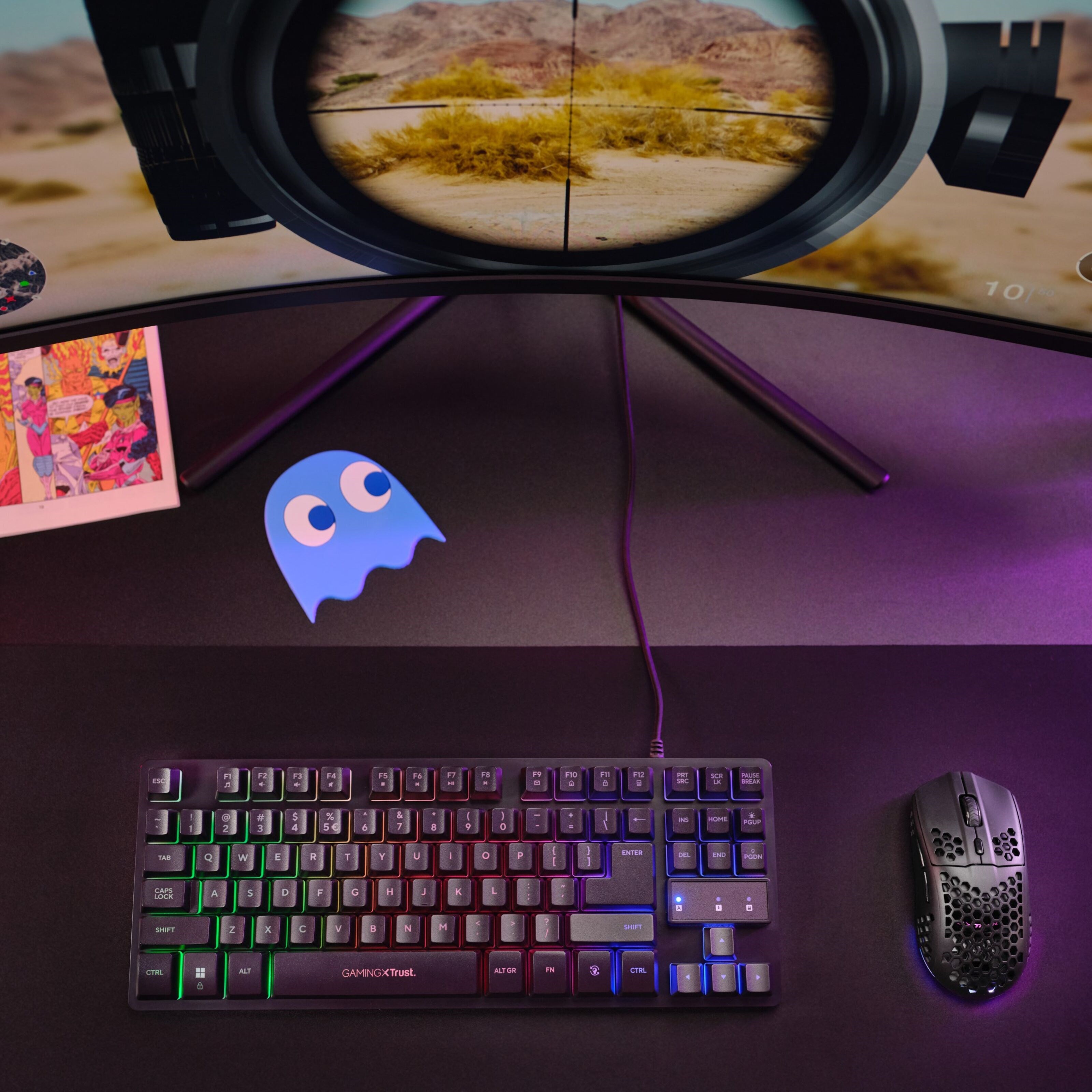Trust GXT929 Helox Ultra-lightweight Wireless Gaming Mouse Svart