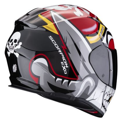 Casque Scorpion Exo EXO-491 - PIRATE - Rouge