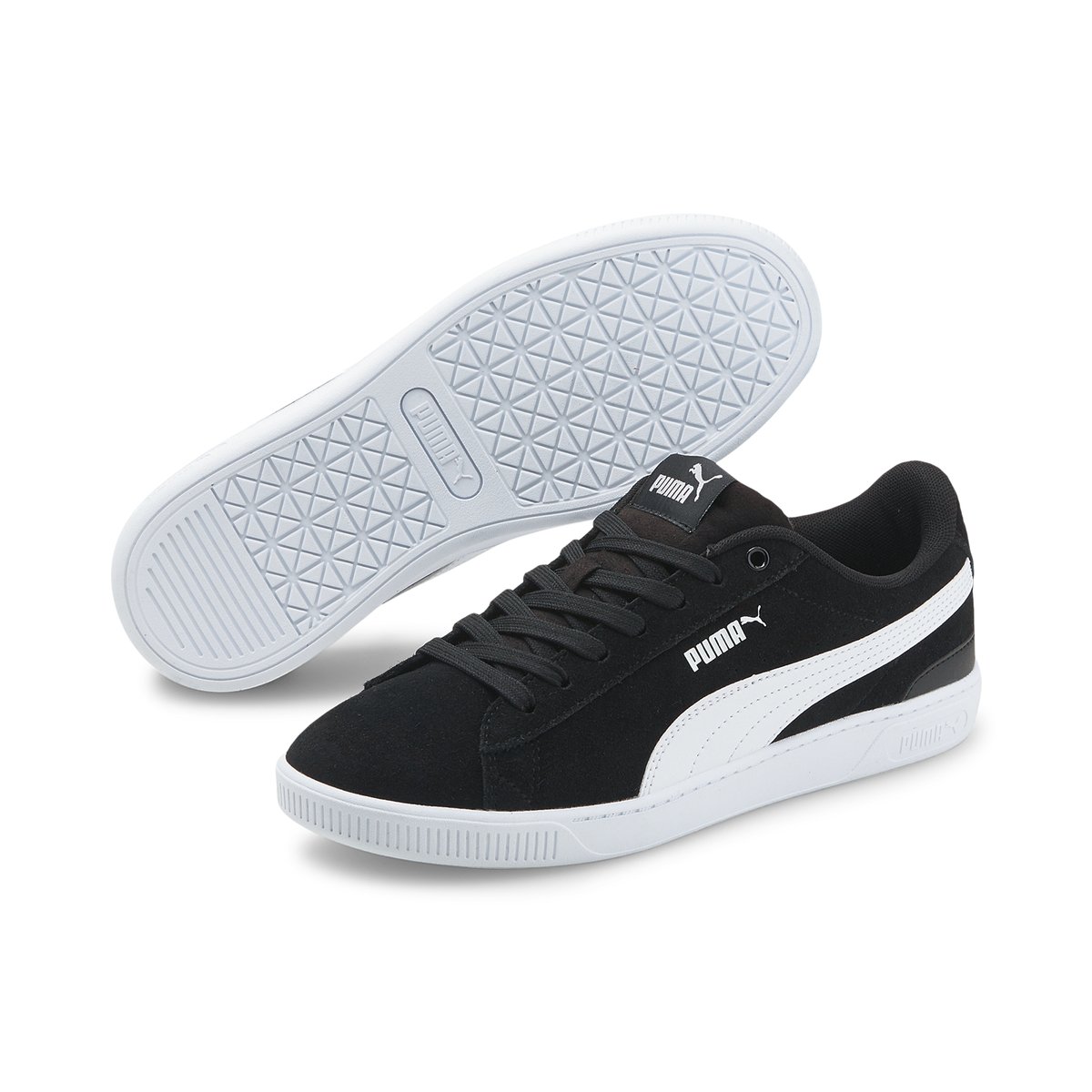 PUMA-Vikky_v3-Baskets - Talon plat - Noir/Blanc