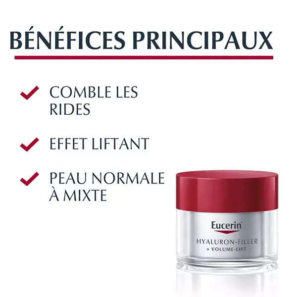 Creme de dia antienvelhecimento Eucerin Hyaluron Filler + Volume Lift FPS 15 50ml