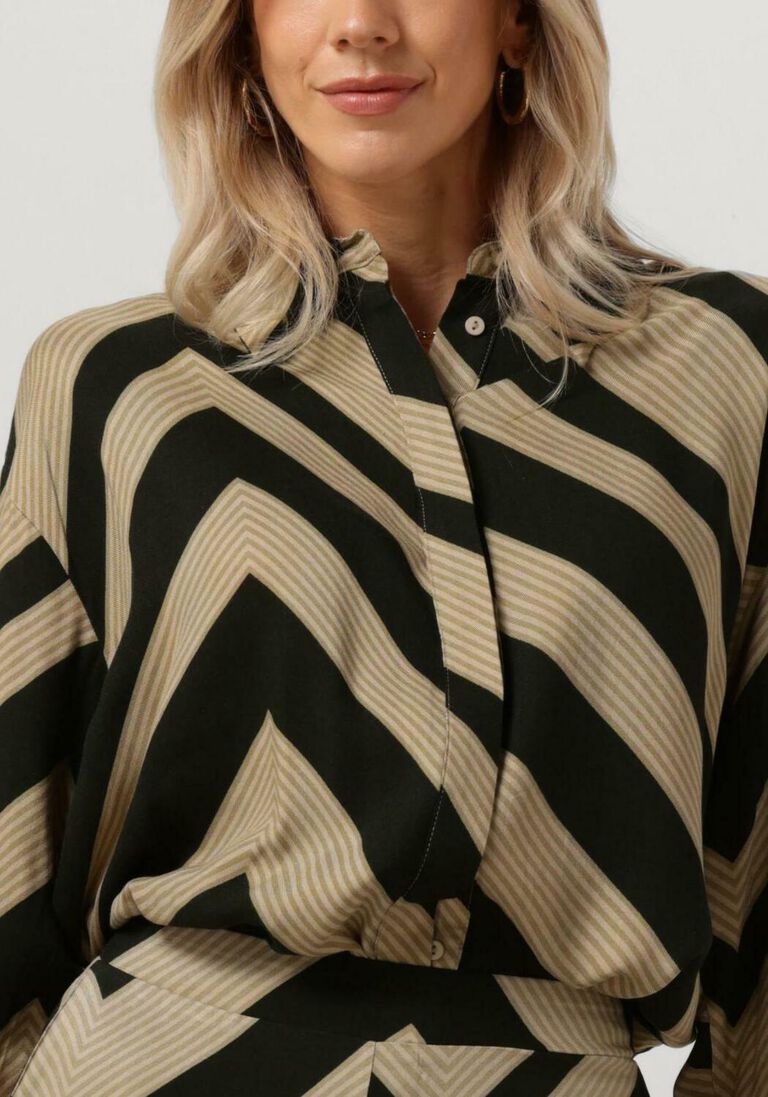 MINUS groene minus blouse jalia long sleeve shirt