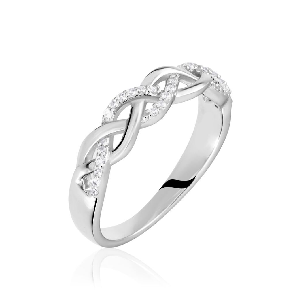 Bague Argent Blanc Cyriaca Oxydes De Zirconium