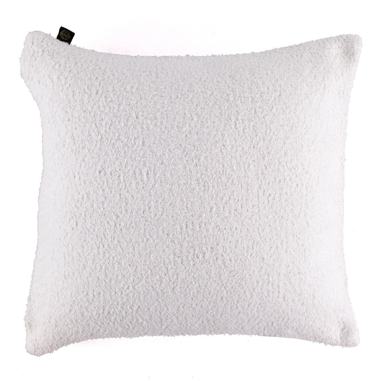 Haomy Housse de coussin bouclette Erode blanche - 45x45 cm