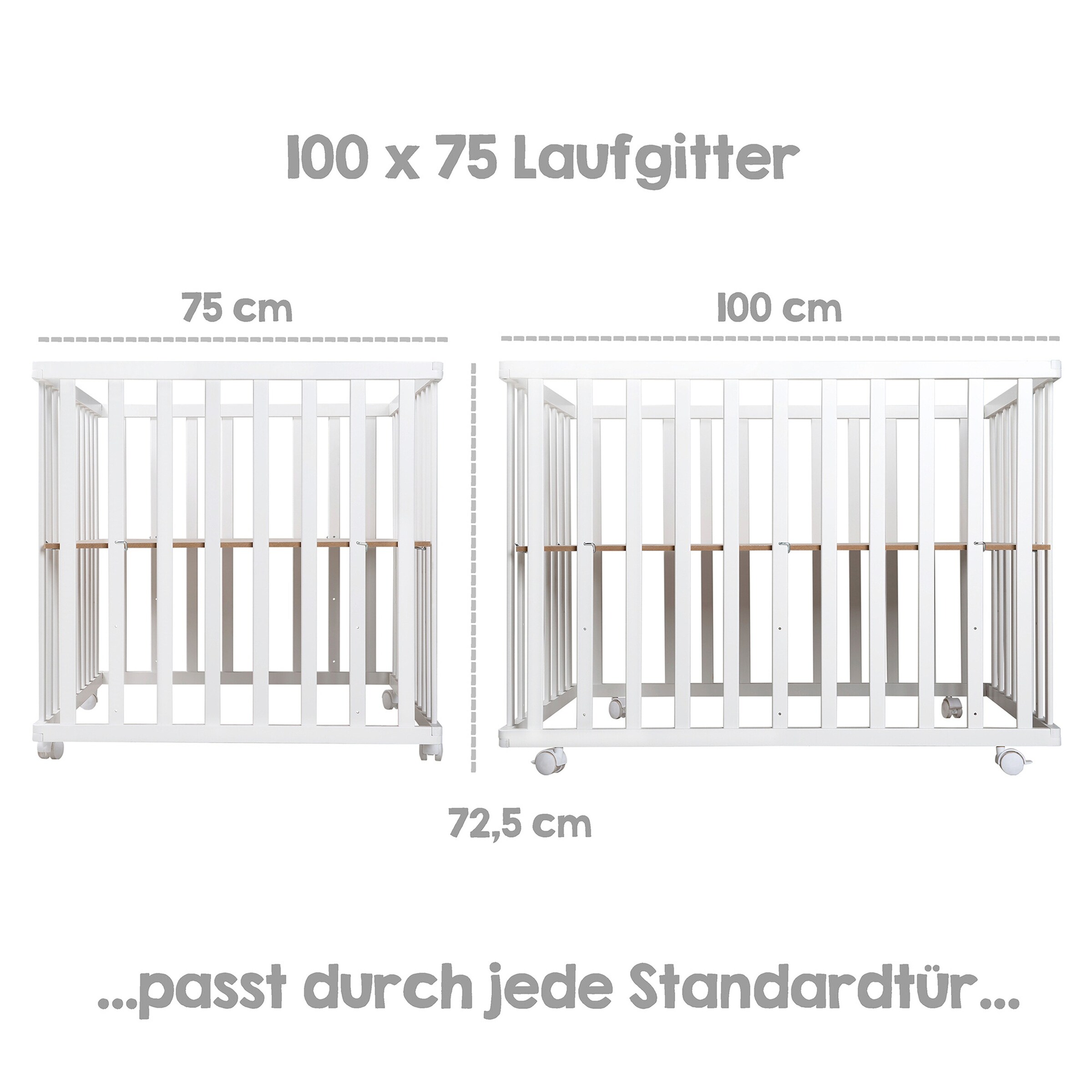 roba Set Laufgitter inkl. Matratze roba Style grau