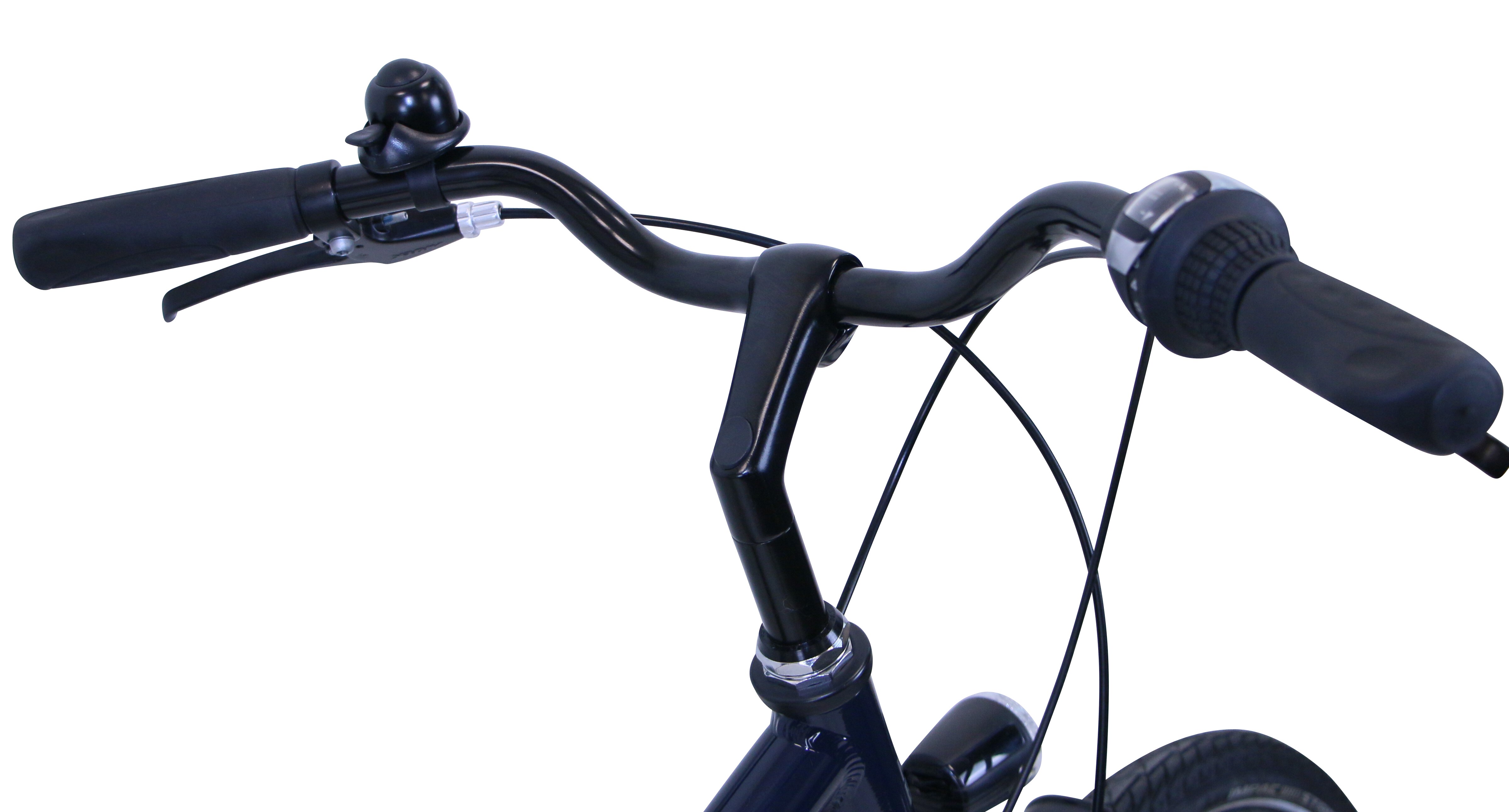 HAWK Citytrek Easy, Damen 28 Zoll , 7-Gang, Blau, 46 cm -Leichtes Stadtfahrrad mit 7-Gang Shimano Kettenschaltung & Nabendynamo
