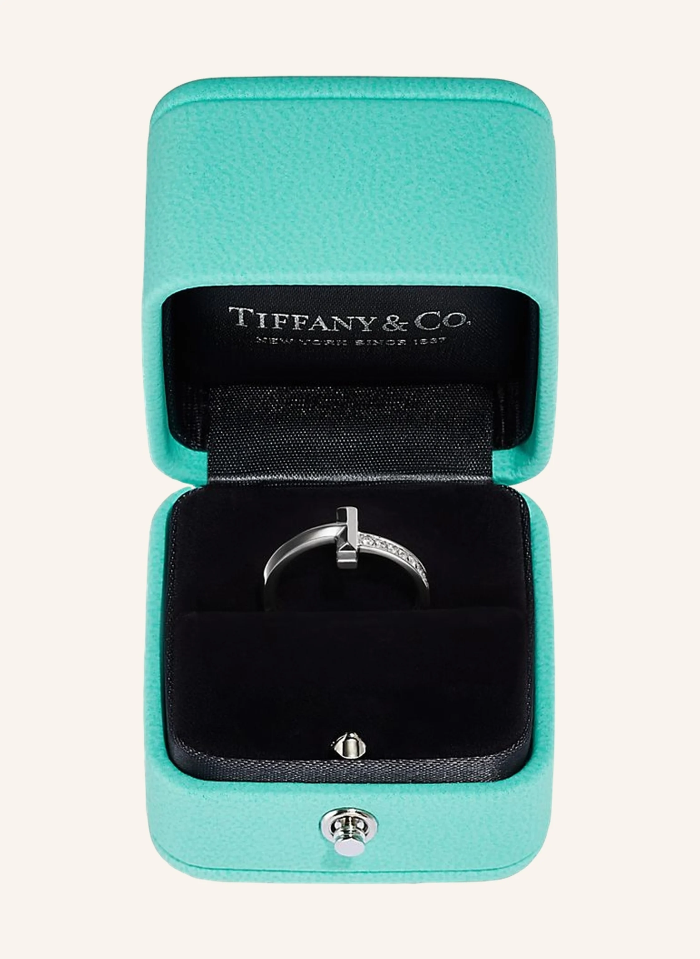 TIFFANY & Co. Tiffany T T One RING aus 18 Karat Weißgold mit Diamanten