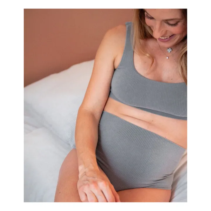 Mama Hangs Culotte taille haute Everyday | Bleu gris