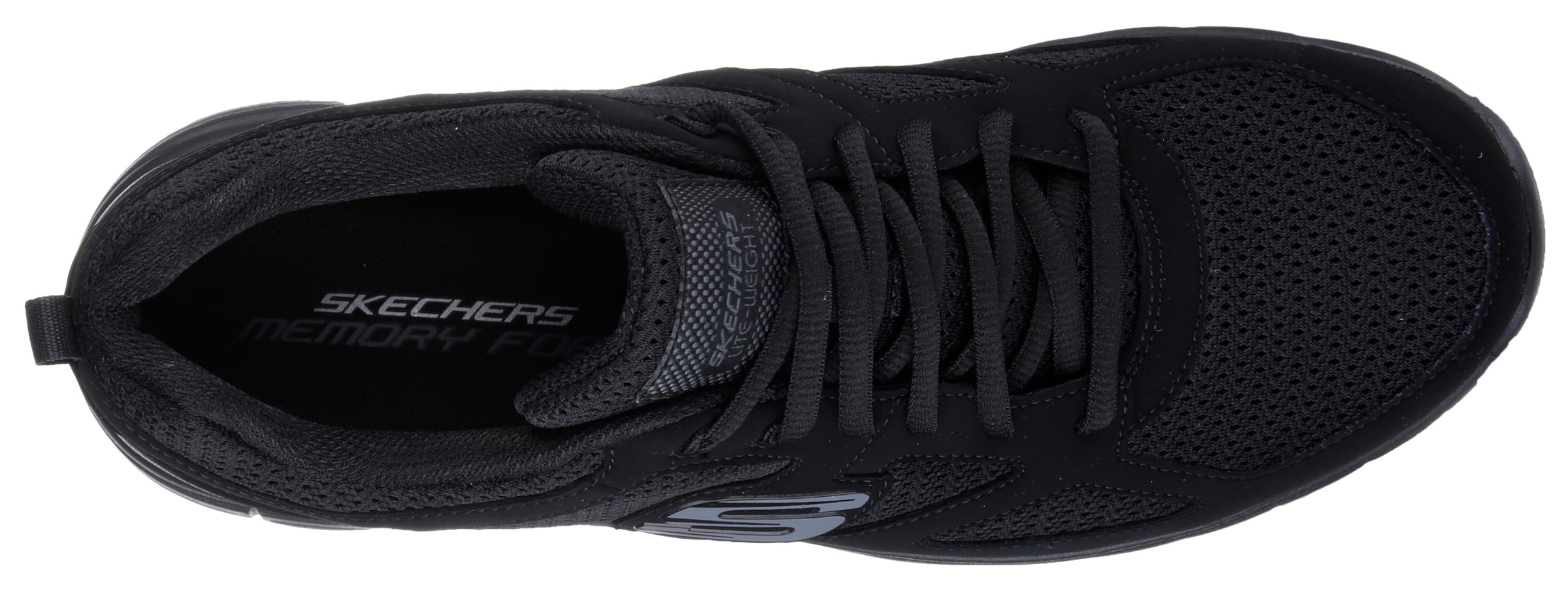Skechers Sneaker »BURNS-AGOURA«  Freizeitschuh, Halbschuh, Schnürschuh im monochromen Look