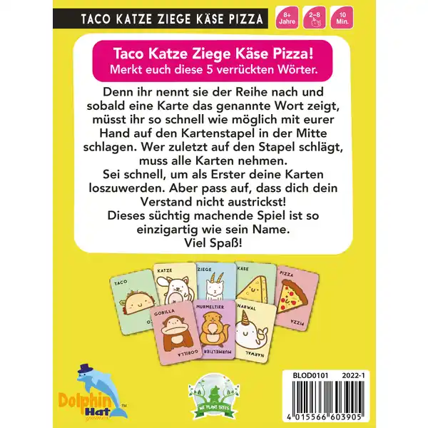 Taco Katze Ziege Käse Pizza