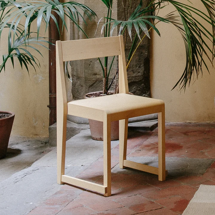 Frama - Chair 01, Birke braun gebeizt / geölt