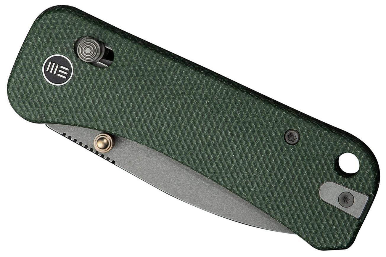 WE Knife Banter 2 WE23075-3 CPM-S35VN, Green Micarta, zakmes, Ben Petersen design
