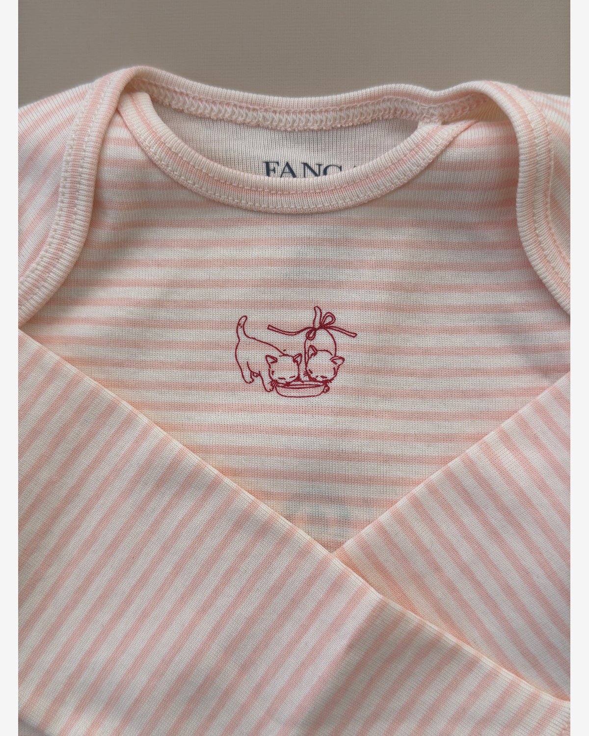 Body m/ Konvolutt Hals – 100% Øko Bomull | Fio Stripe LS Body