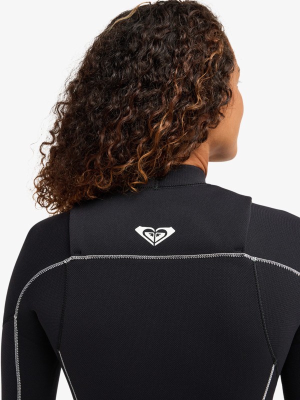 3/2 Elite Xtra Stretch Combinaison de surf zip poitrine Noir Femme