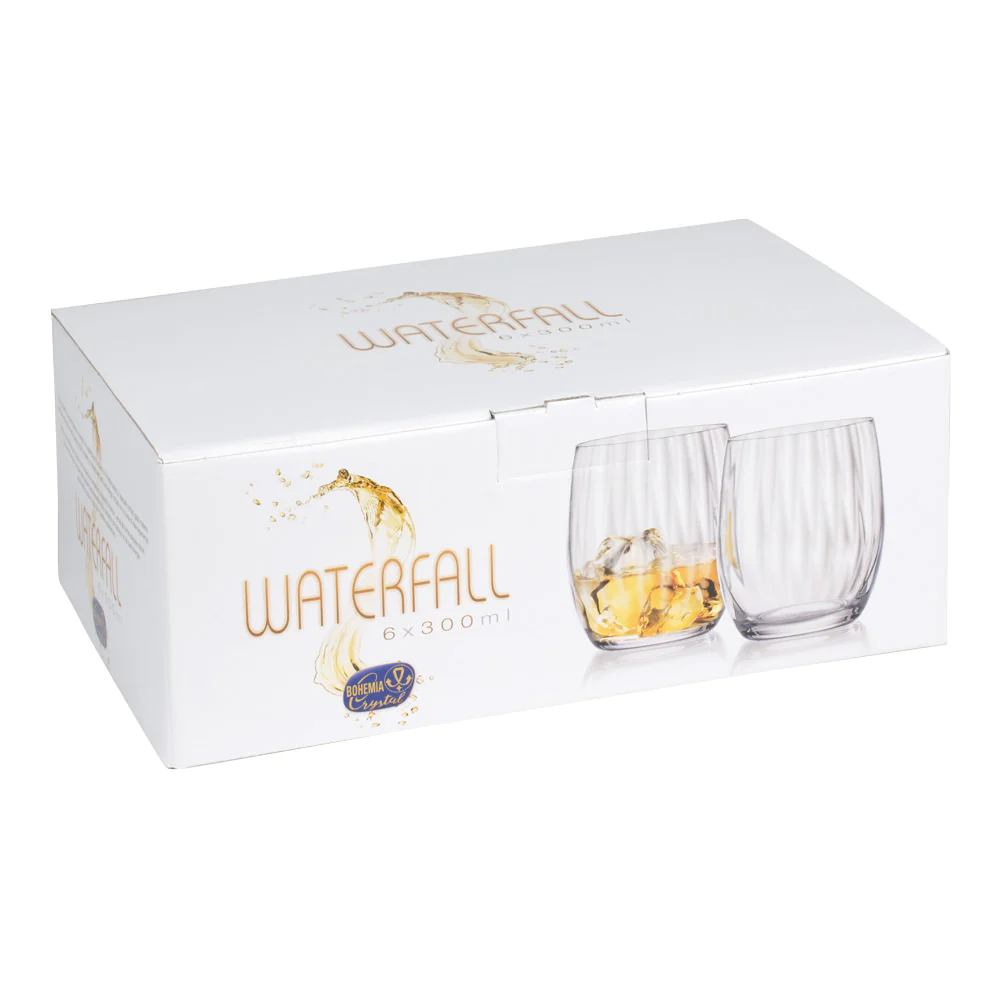 Boîte de 6 gobelets Waterfall 30 cl Table passion