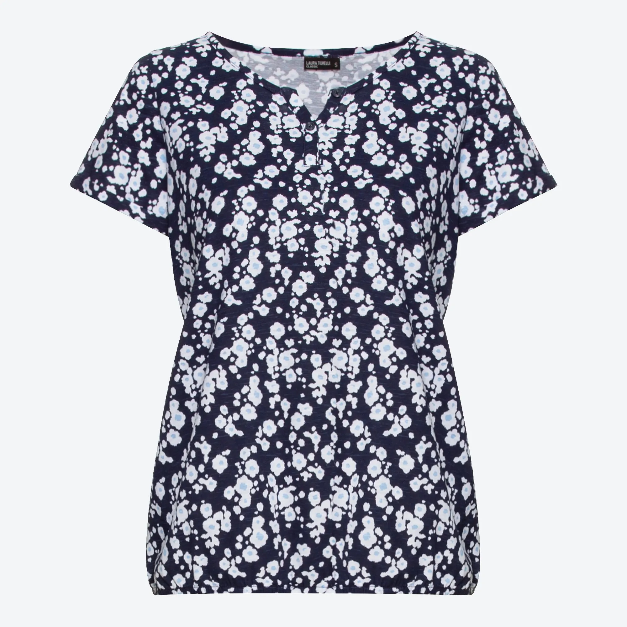 Damen-T-Shirt mit Blümchen-Muster