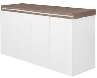 Garderobenbank Atony103 x 53 cm braun/weiß