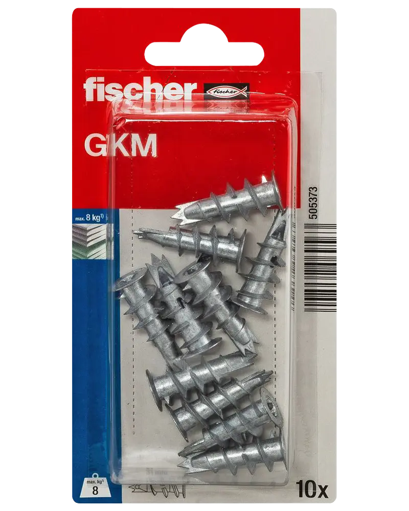 Fischer Gipsplug metal GKM K 10 stk.