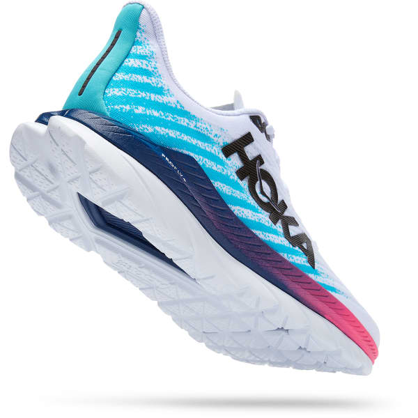 Chaussure running HOKA ONE ONE MACH 5 WHITE/SCUBA BLUE