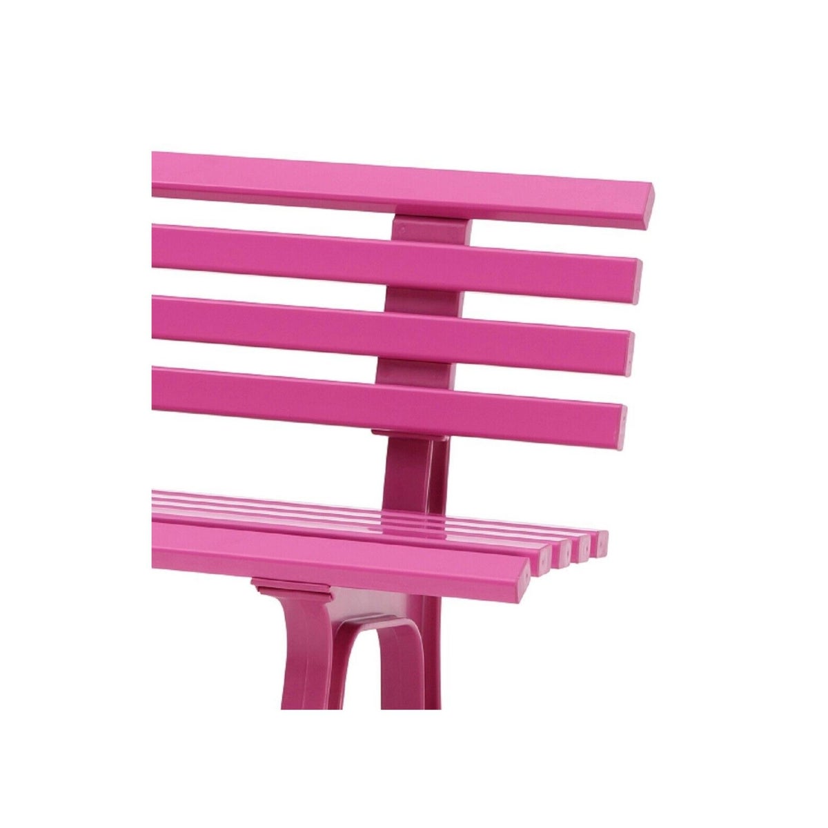 PROREGAL Antigua 2-zits tuinbank, lila, HxBxD 74 x 120 x 54 cm, weerbestendig en uv-bestendig kunststof, parkbank, zitting