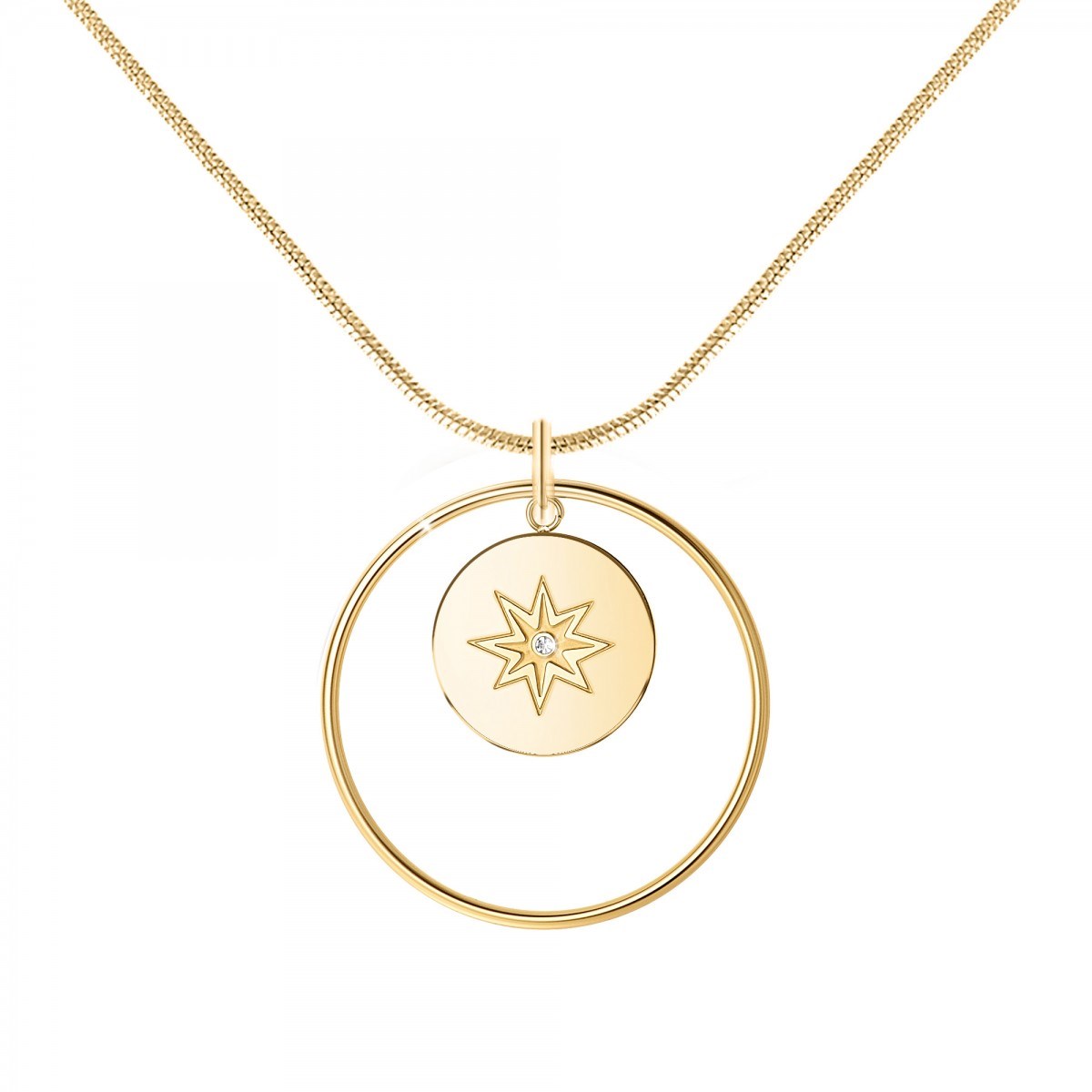 Collier par SC Bohème orné d'un véritable diamant blanc
