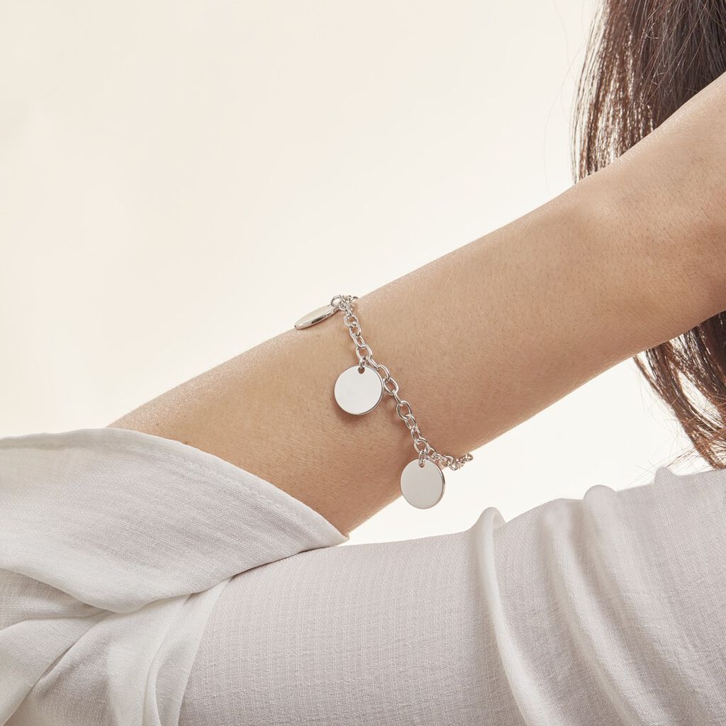 Bracelet Chrystiane Argent Blanc