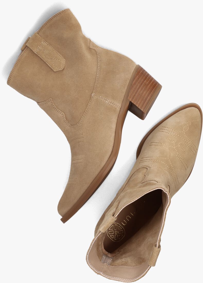 UNISA beige unisa enkellaarsjes gwen