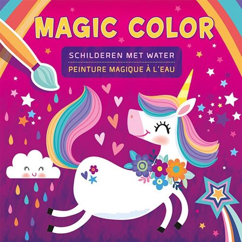 Uitgeverij deltas schilderboek magic color met water