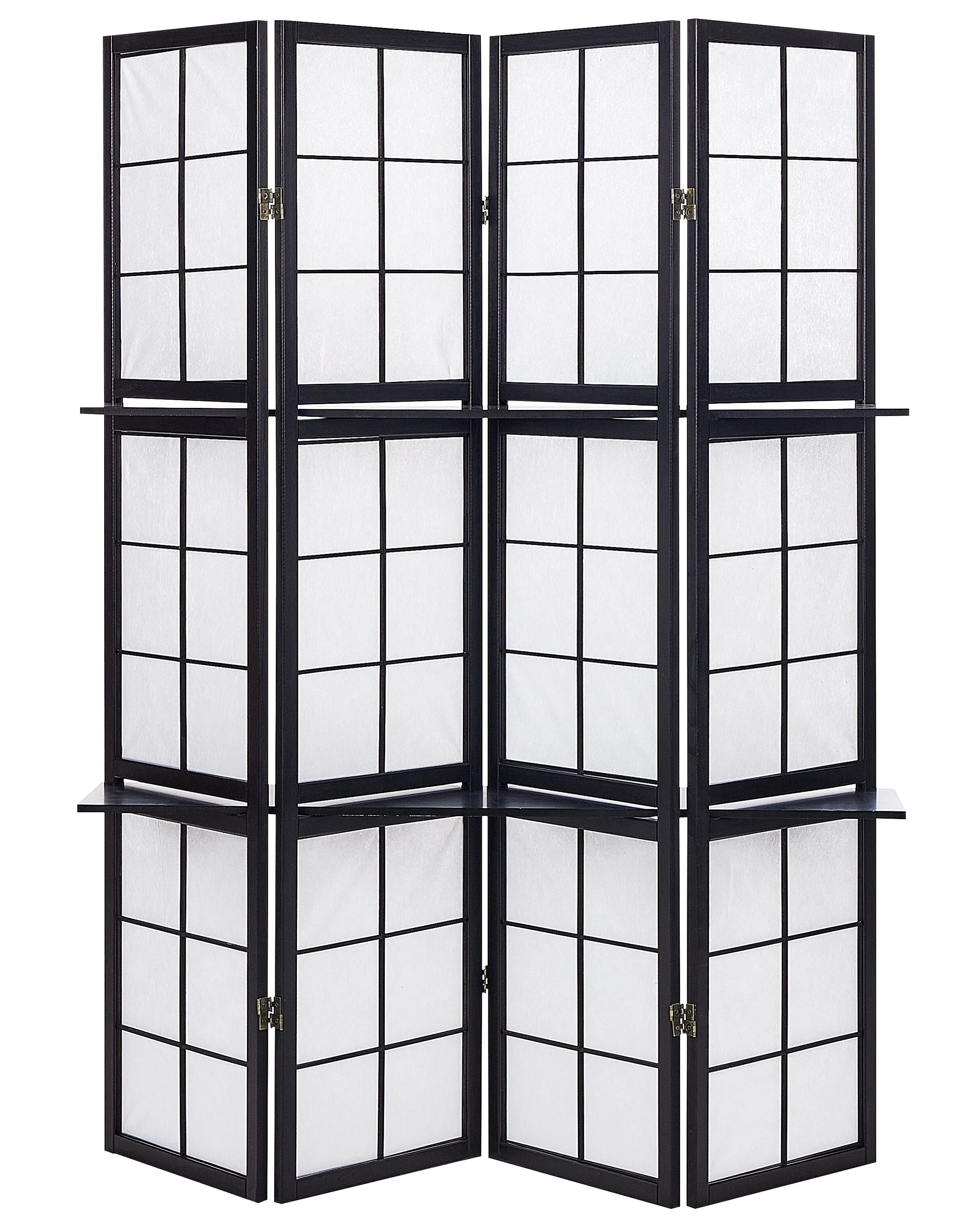 Roomdivider met 4 panelen GOMAGOI Zwart 120 cm 170 cm