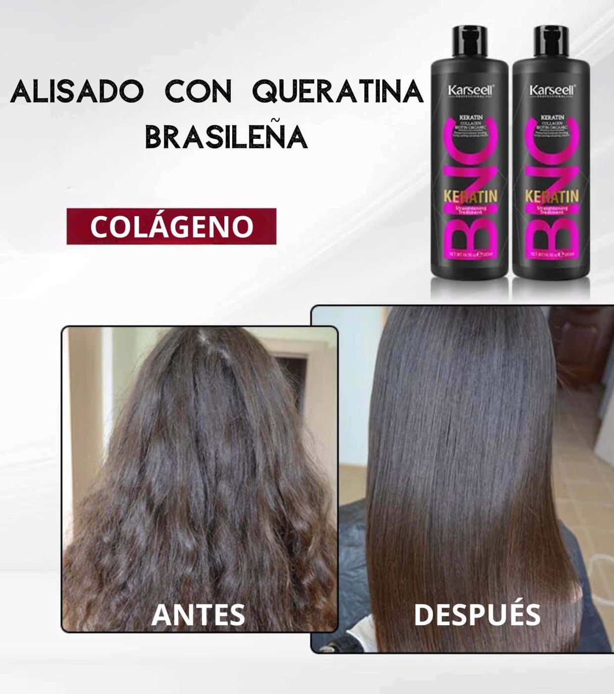 Karseell - *BNC* - Tratamento capilar de queratina para alisamento