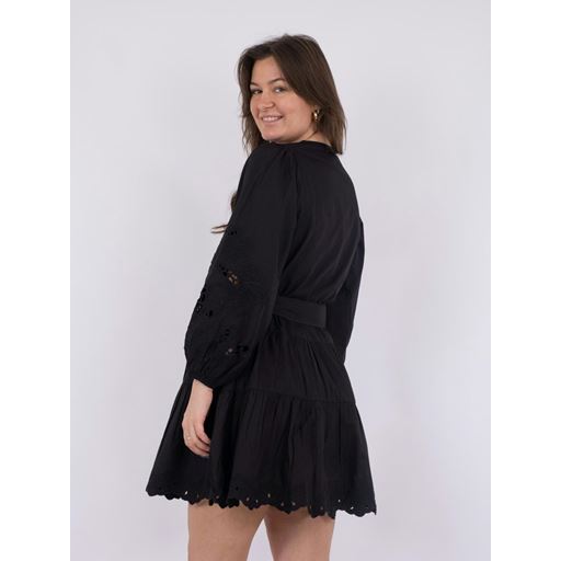 Neo Noir Esta C Poplin Kjole, Black, 34